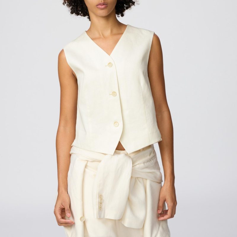 Жилет из премиального льна