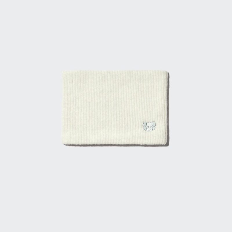 Утеплитель для шеи, связанный из зимней пряжи KAWS WINTER HEATTECH Souffle Yarn