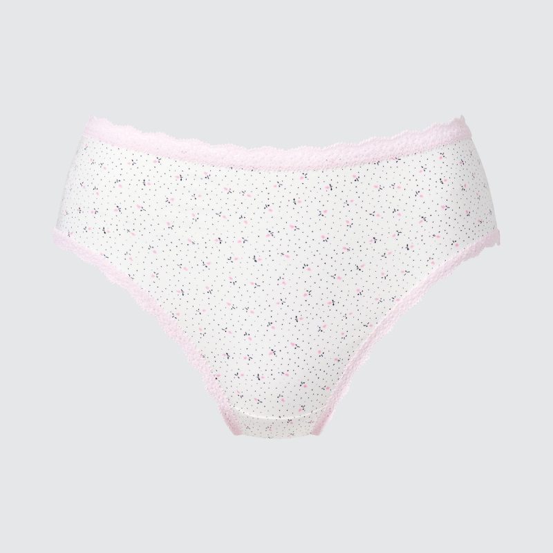 Трусы (с высокой посадкой, в цветочек)