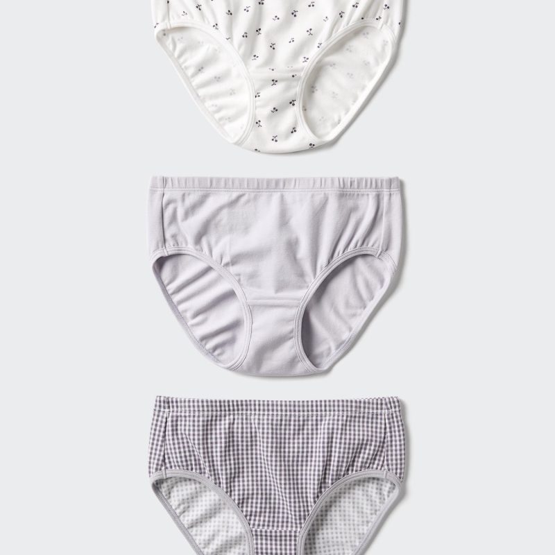 Хлопчатобумажные трусы-стрейч (вишни, 3 пары)