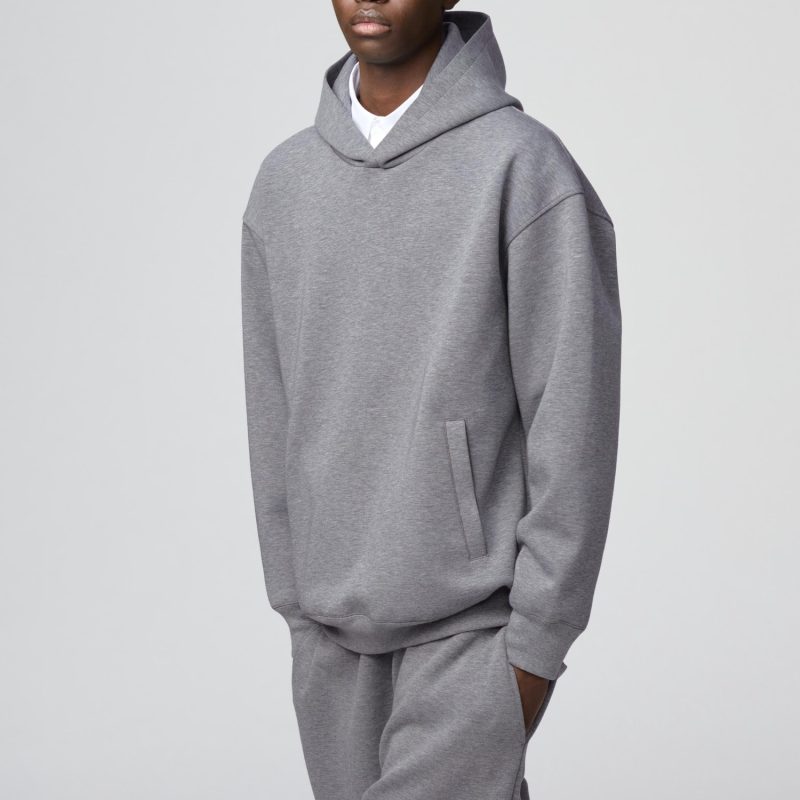 Свитшот оверсайз с капюшоном и полной застёжкой-молнией