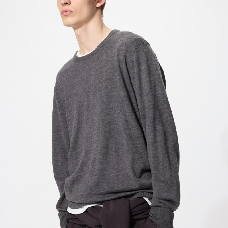 Свитер с круглым вырезом из мериносовой шерсти