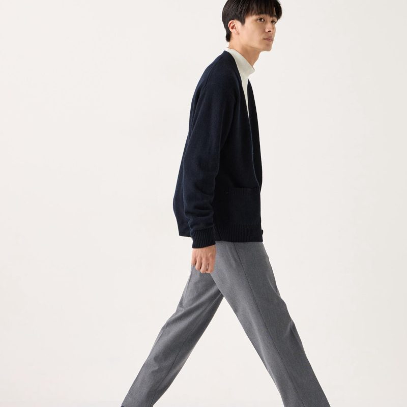 Heattech Smart Брюки (длина 76 см) с узором "гусиная лапка"