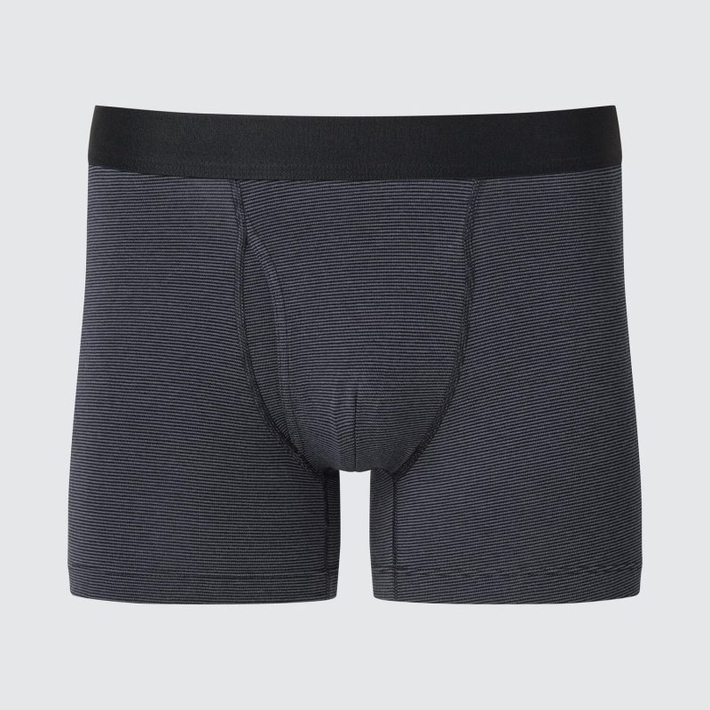 Хлопчатобумажные боксерские трусы (в полоску)