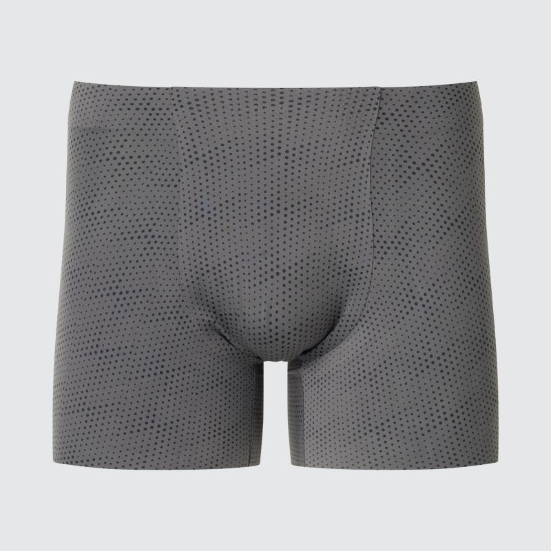 Бесшовные боксерские трусы AIRism (с принтом)