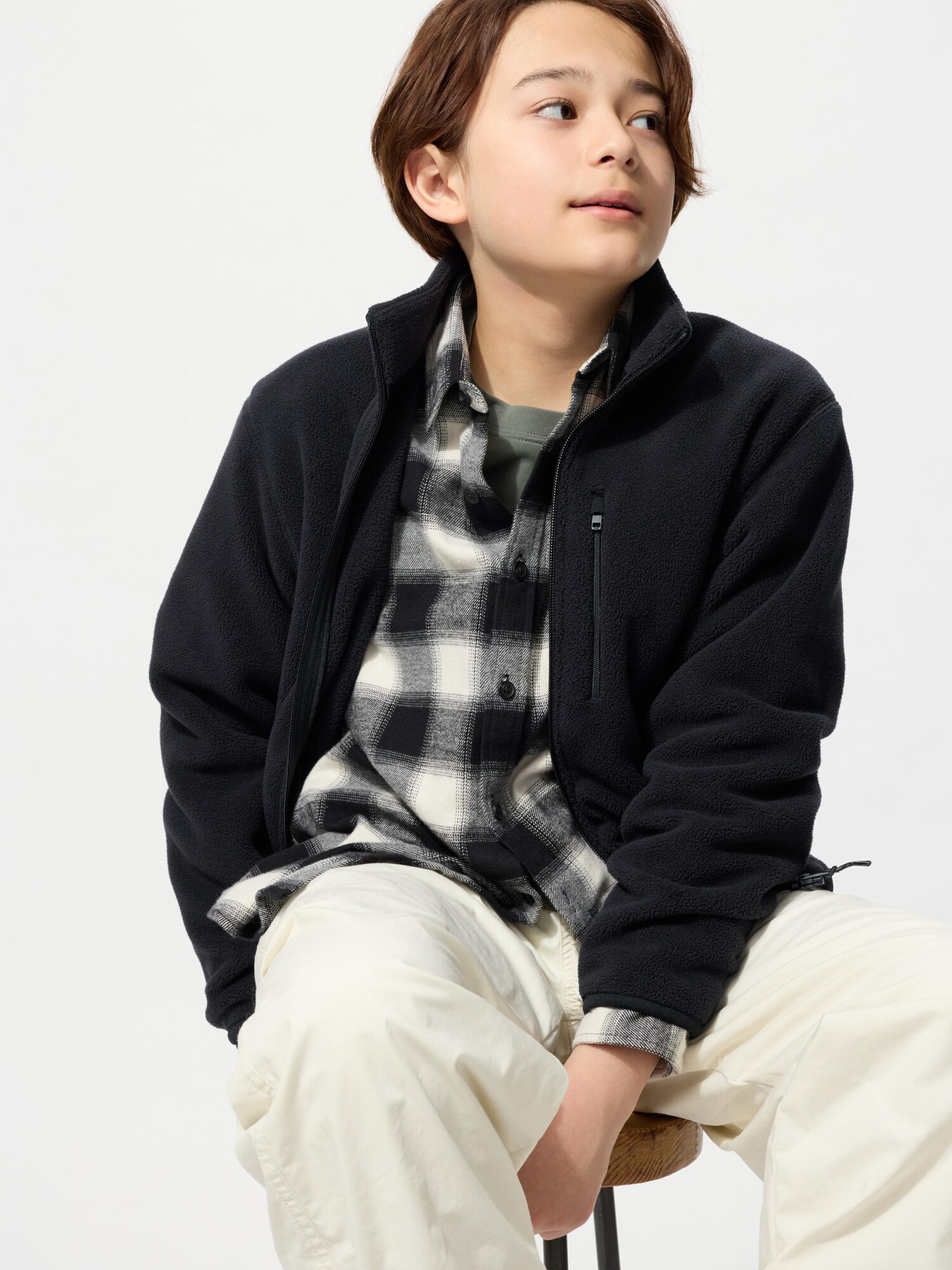 Детская флисовая куртка с капюшоном