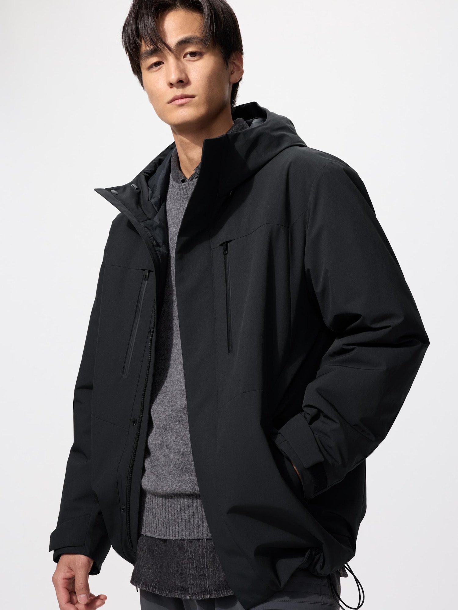 Парка с гибридным пухом