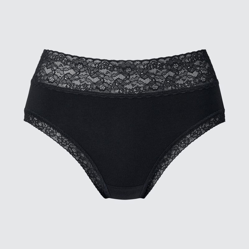 Трусы с высокой посадкой (кружевные)