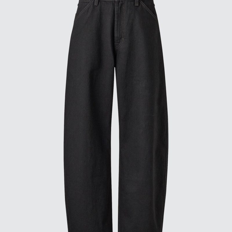 Джинсы с бочкообразными штанинами