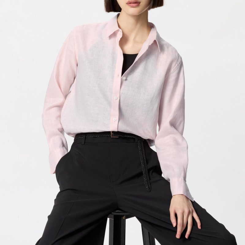 Рубашка из премиального льна (длинный рукав)