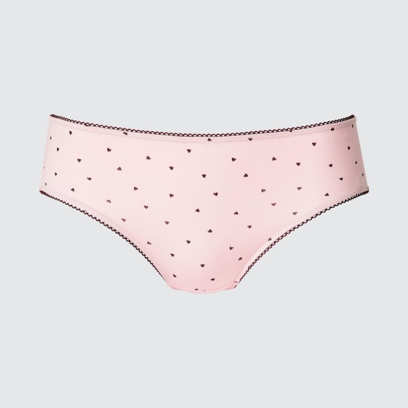 Шорты из мягкого модала (средняя талия) с сердечками