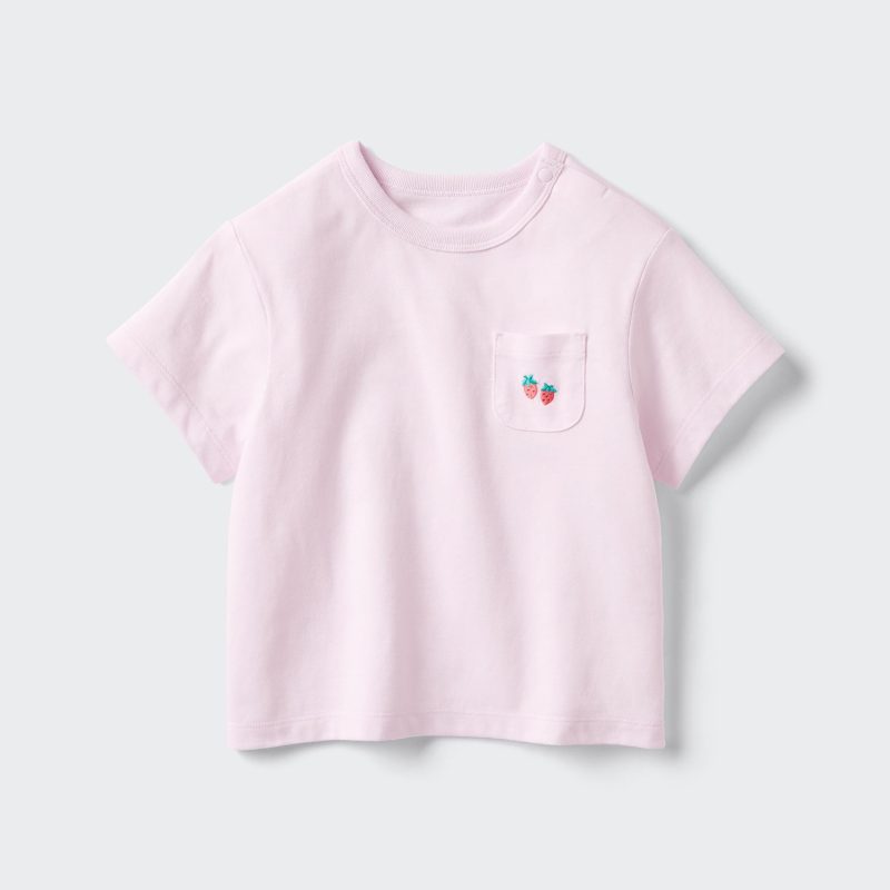 Футболка с круглым вырезом BT AIRism из хлопка (с нашивкой)