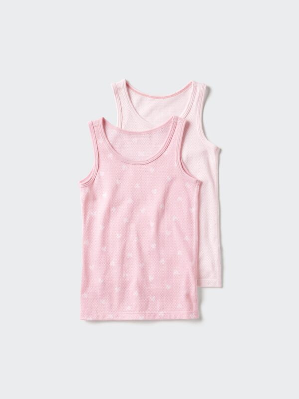 Хлопковый топ-майка в сеточку, 2 шт.