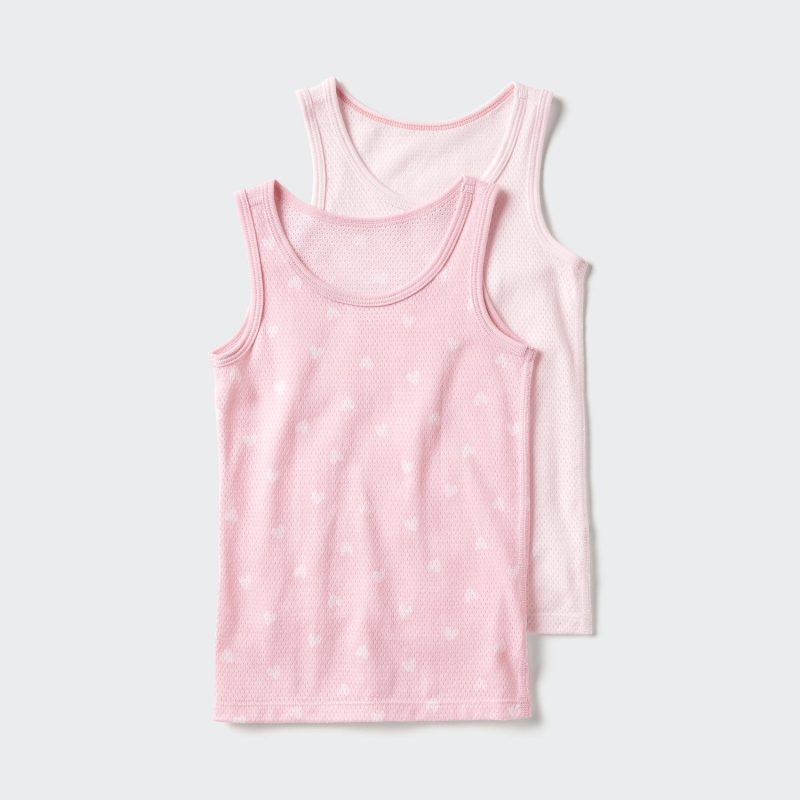 Хлопковый топ-майка в сеточку, 2 шт.