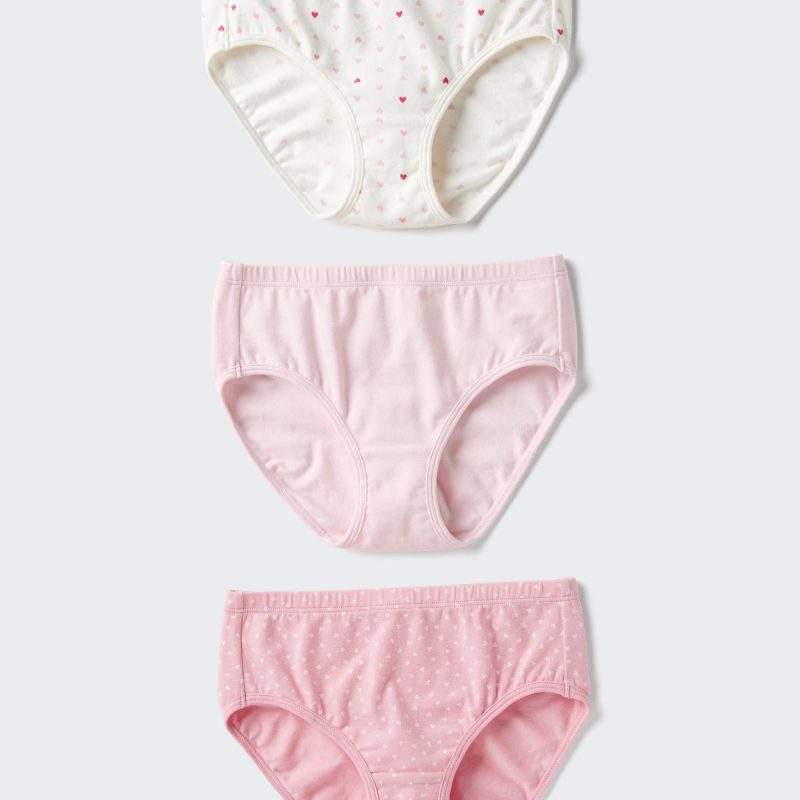 Хлопчатобумажные трусы-стрейч (сердечки, 3 пары)