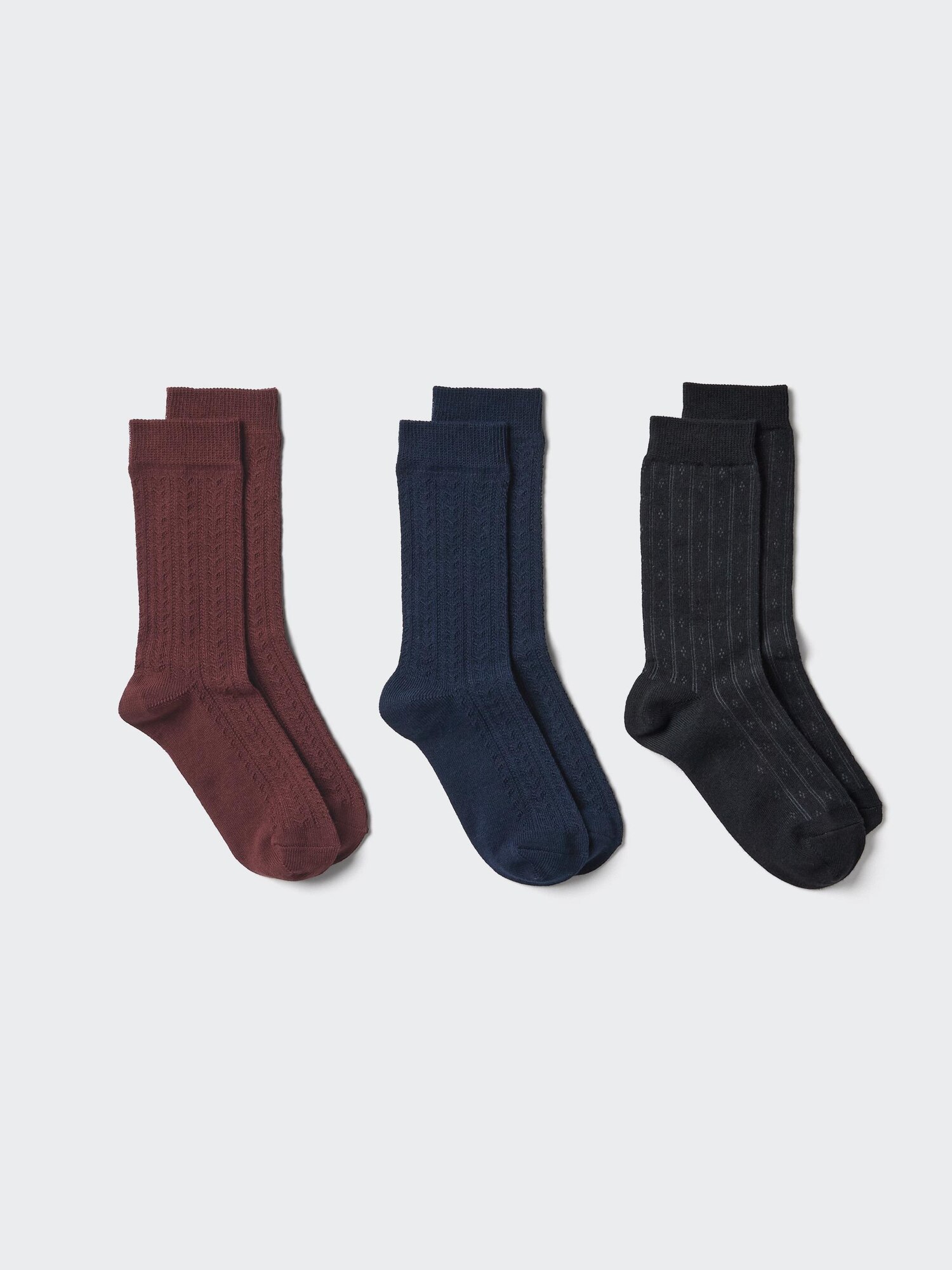 Носки (3 пары, вязаные крючком)