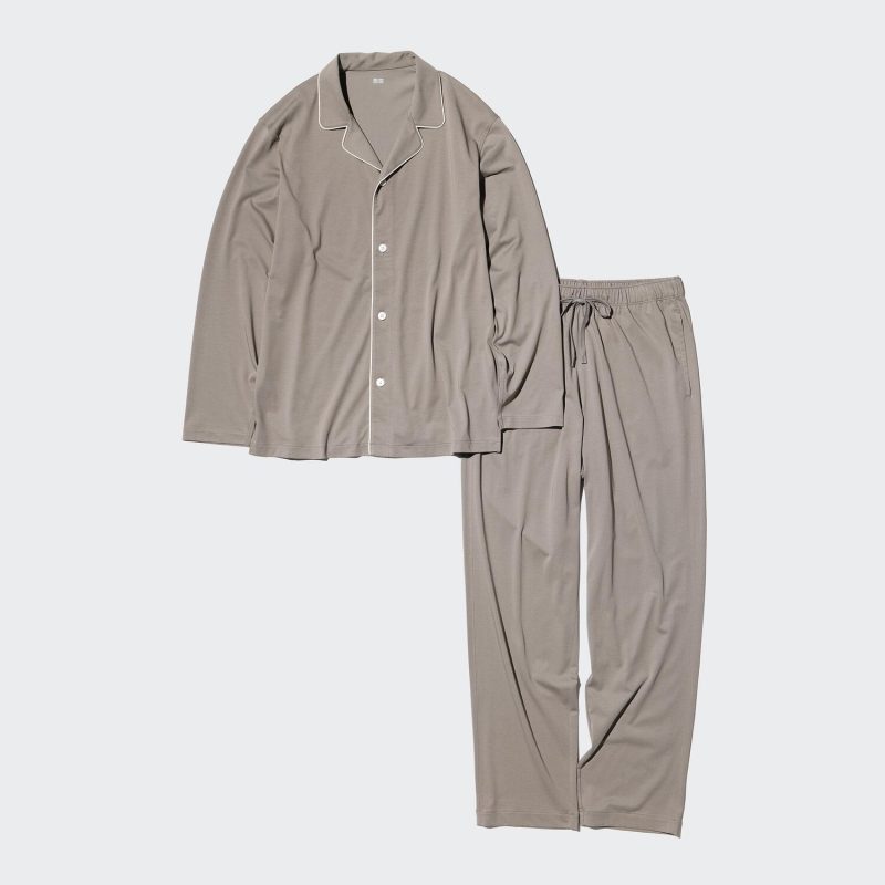 Пижама из хлопка AIRism (с длинным рукавом)