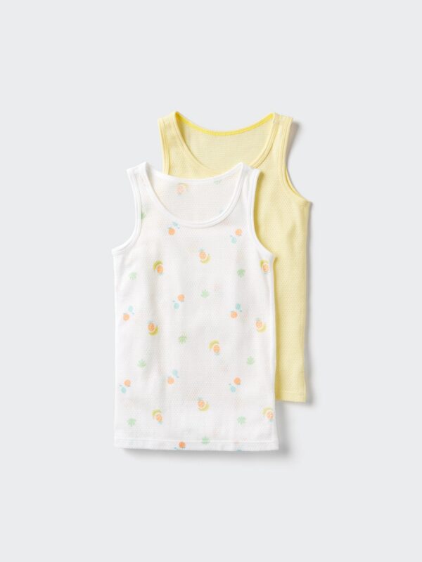 Верх жилета из хлопчатобумажной сетки (2 упаковки, с принтом)