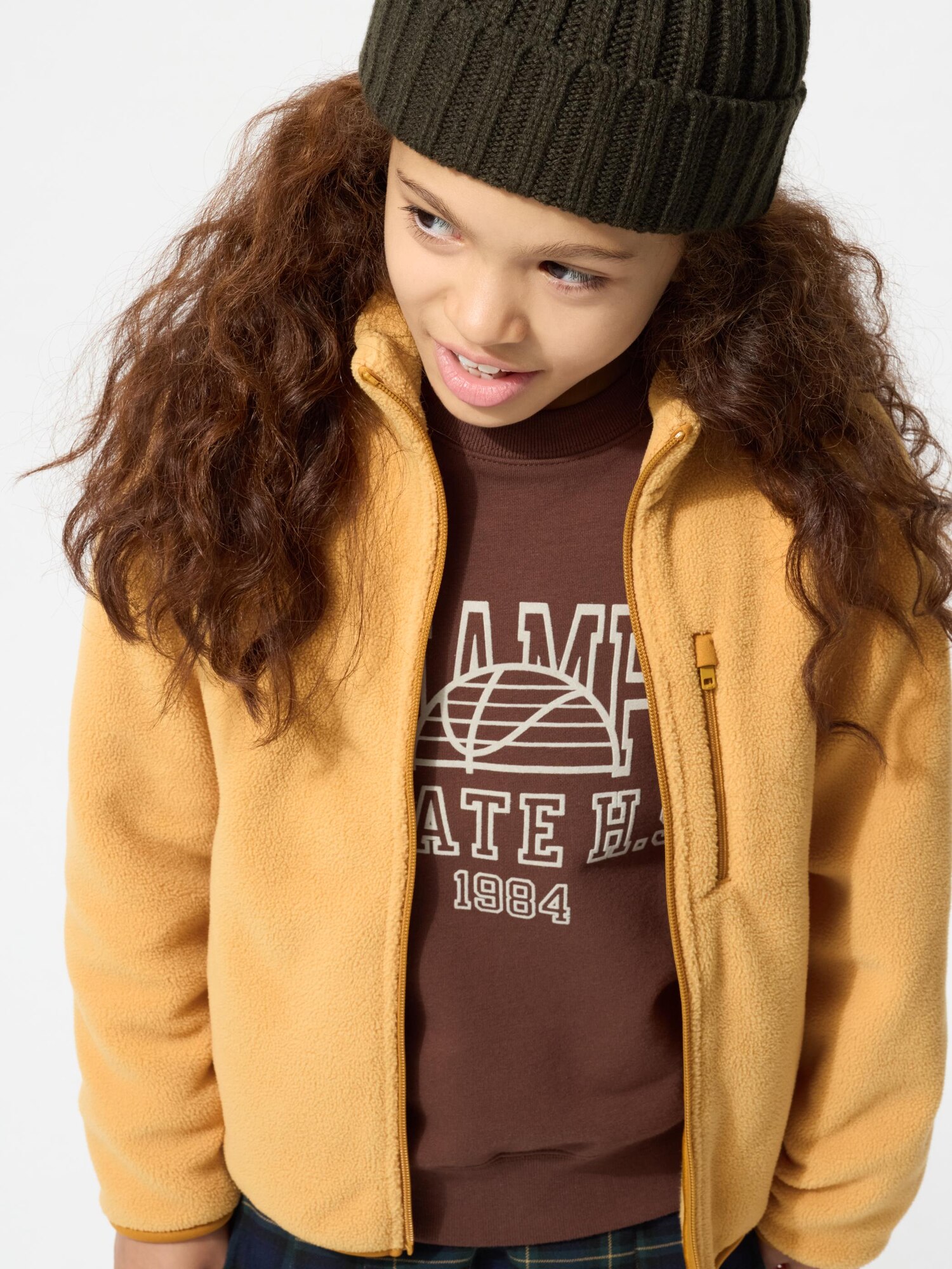 Детская флисовая куртка с капюшоном