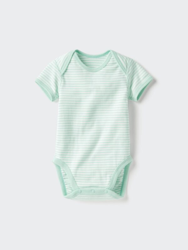 Боди для новорожденных с коротким рукавом (открывающееся спереди)