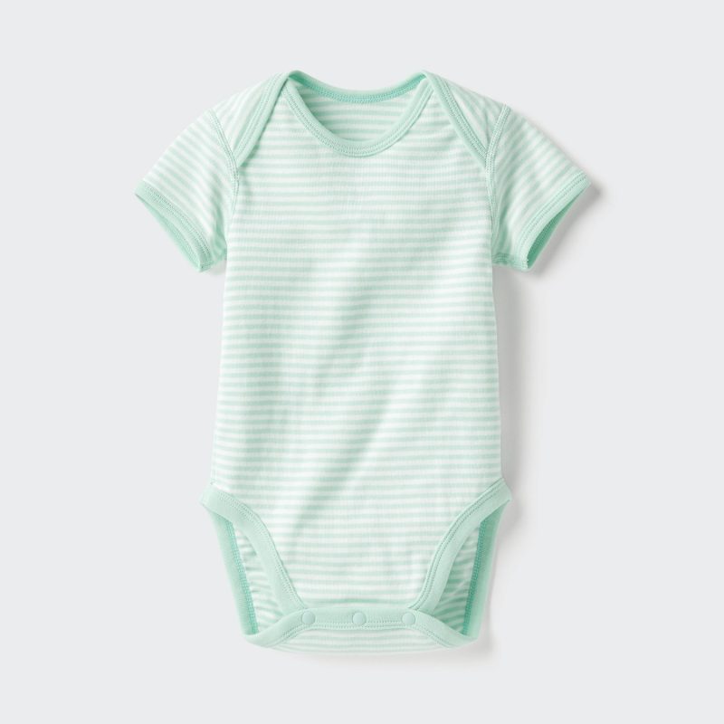 Боди для новорожденных с коротким рукавом (открывающееся спереди)