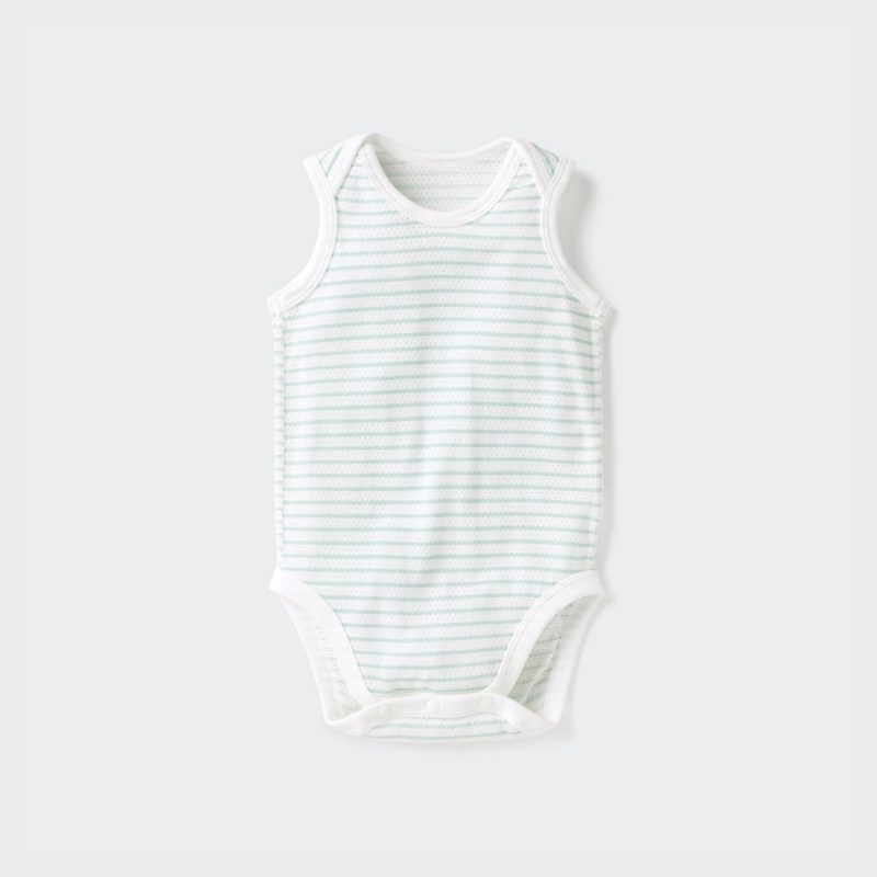 Футболка-боди из хлопкового трикотажа без рукавов