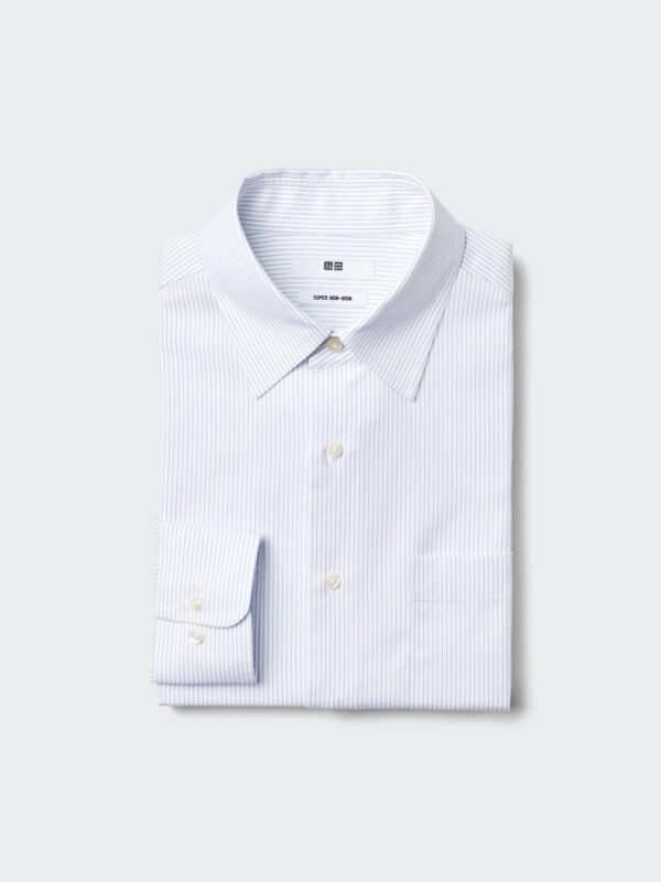 Рубашка Super Non-Iron (с длинными рукавами, с классическим воротником), в полоску