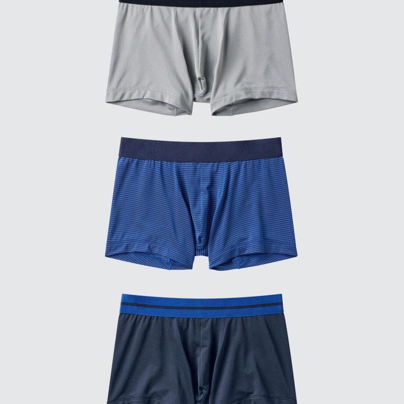 Трусы-боксеры для мальчиков из серии AIRism, 3 шт. (в полоску)