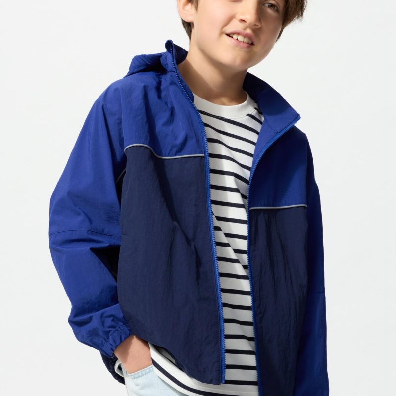 Детская складная парка с защитой от УФ (цветные блоки)