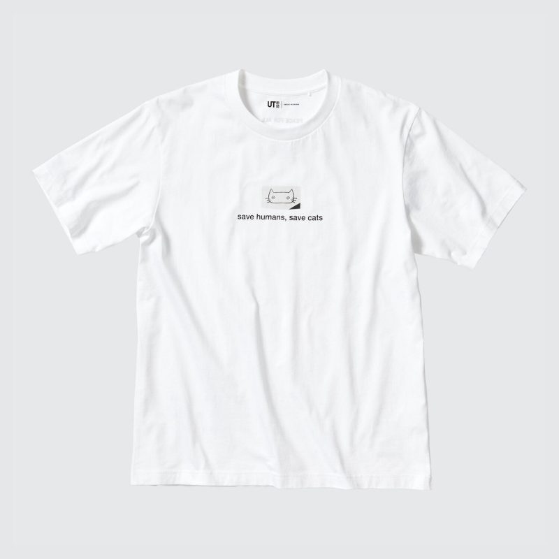 Футболка с принтом «PEACE FOR ALL» (с коротким рукавом, крой regular), Haruki Murakami