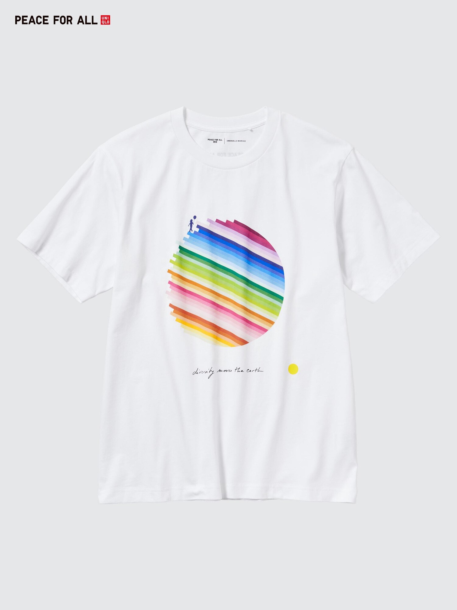 PEACE FOR ALL Графическая футболка (короткий рукав, стандартный крой) E. Moureaux