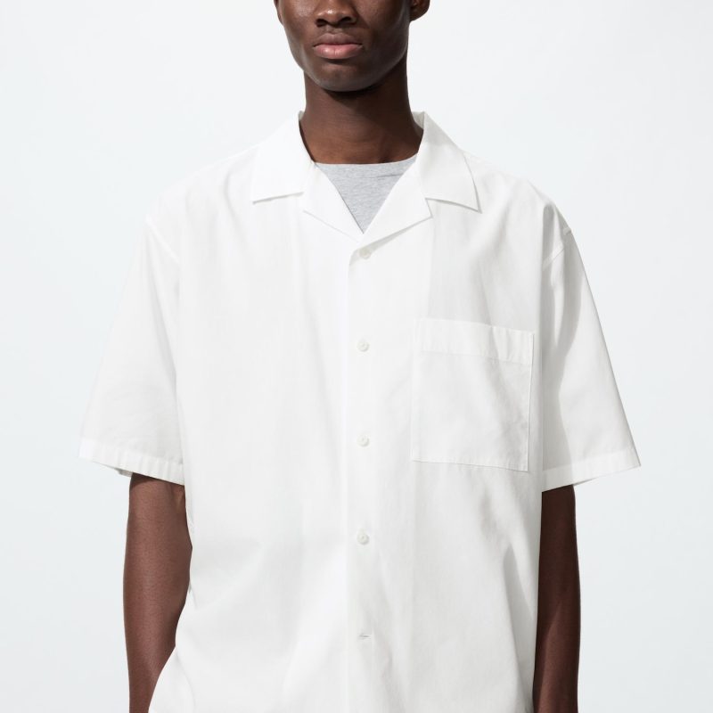 Рубашка с отложным воротником (короткий рукав)