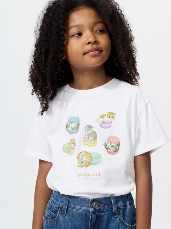 Девочки, футболка UT с графическим принтом, короткий рукав