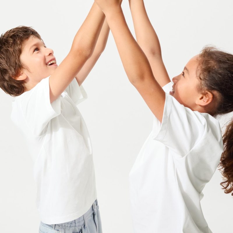 Детская футболка KIDS DRY-EX с круглым вырезом (однотонная)