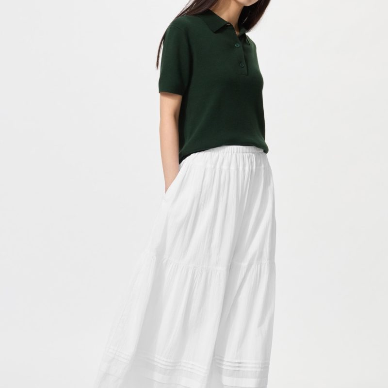 Макси-юбка с разрезом (длина юбки 80–84 см, короткий вариант)