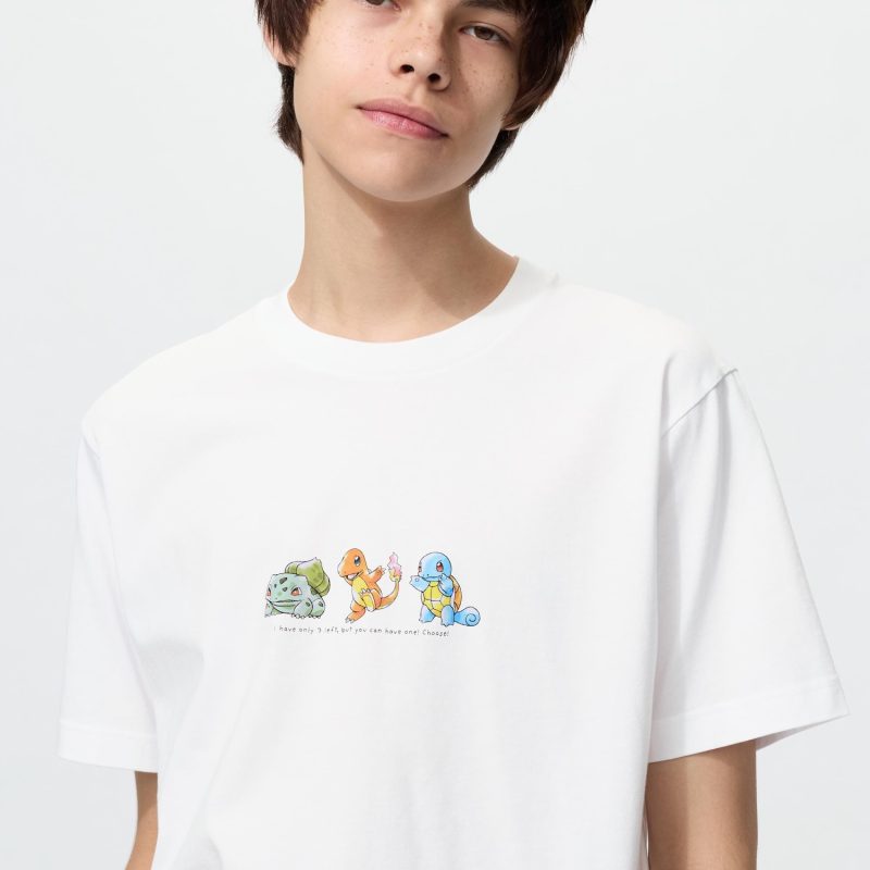 Футболка с принтом покемонов (с коротким рукавом) 1D