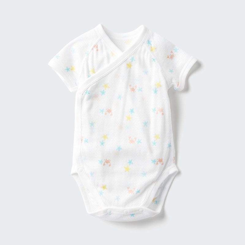 Хлопковый сетчатый боди с короткими рукавами BN (60 см)