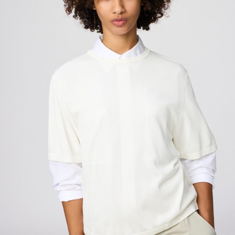 Свободный трикотажный топ