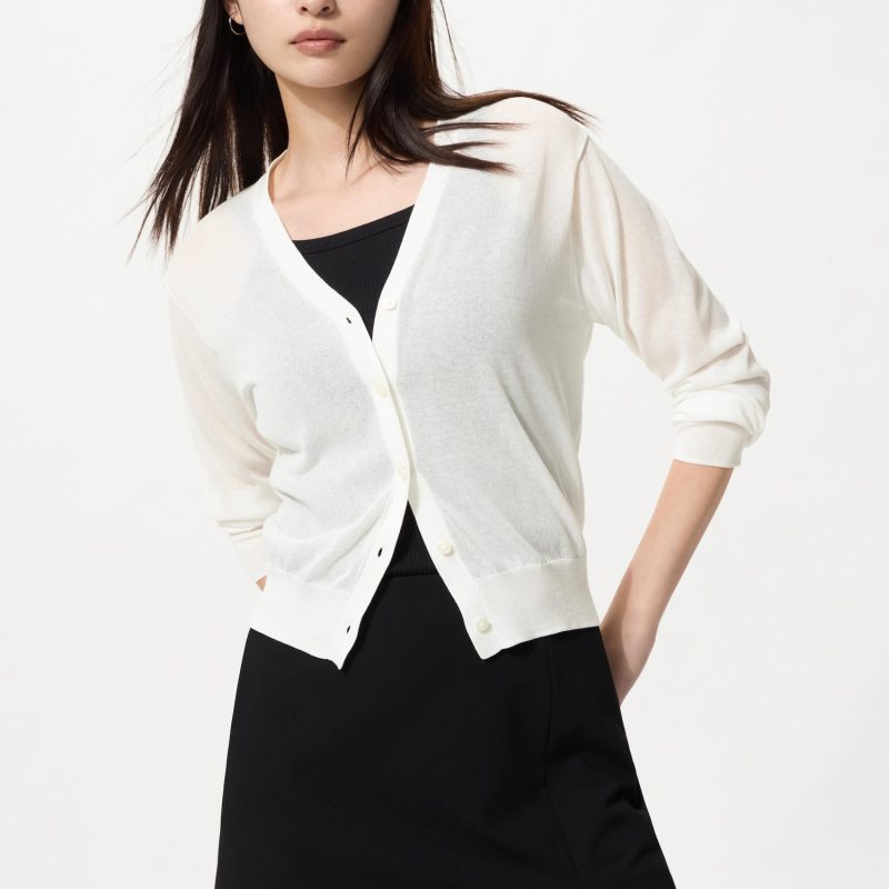 Лёгкий кардиган с V-образным вырезом