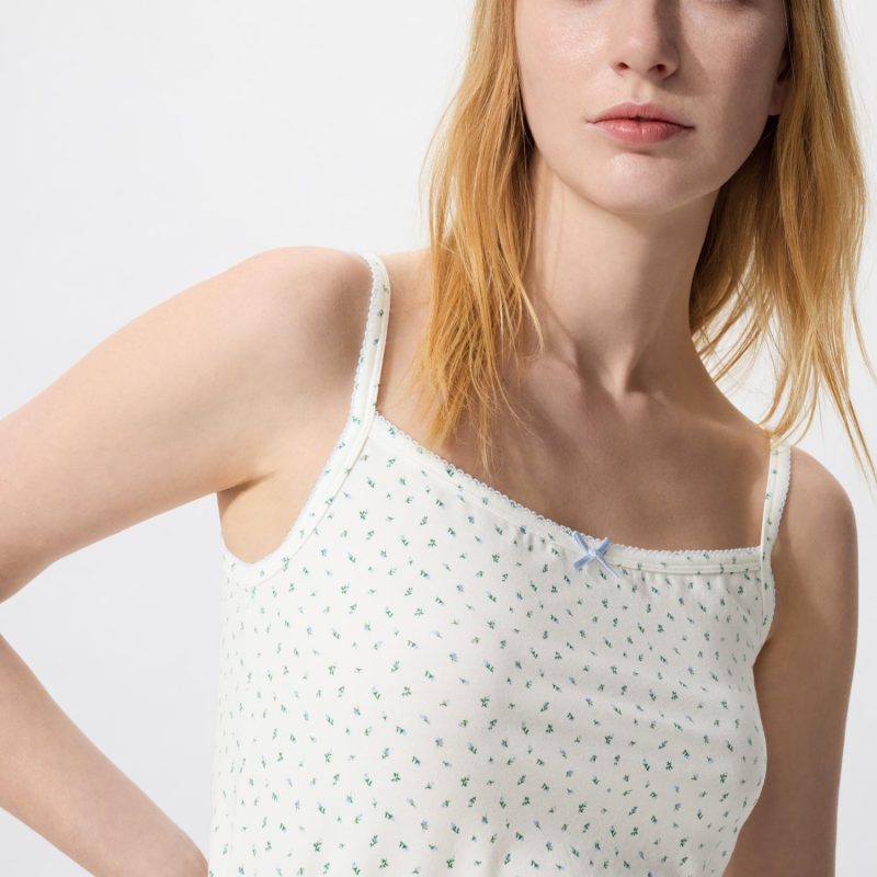 Камисоль из мягкого модала с цветочным узором