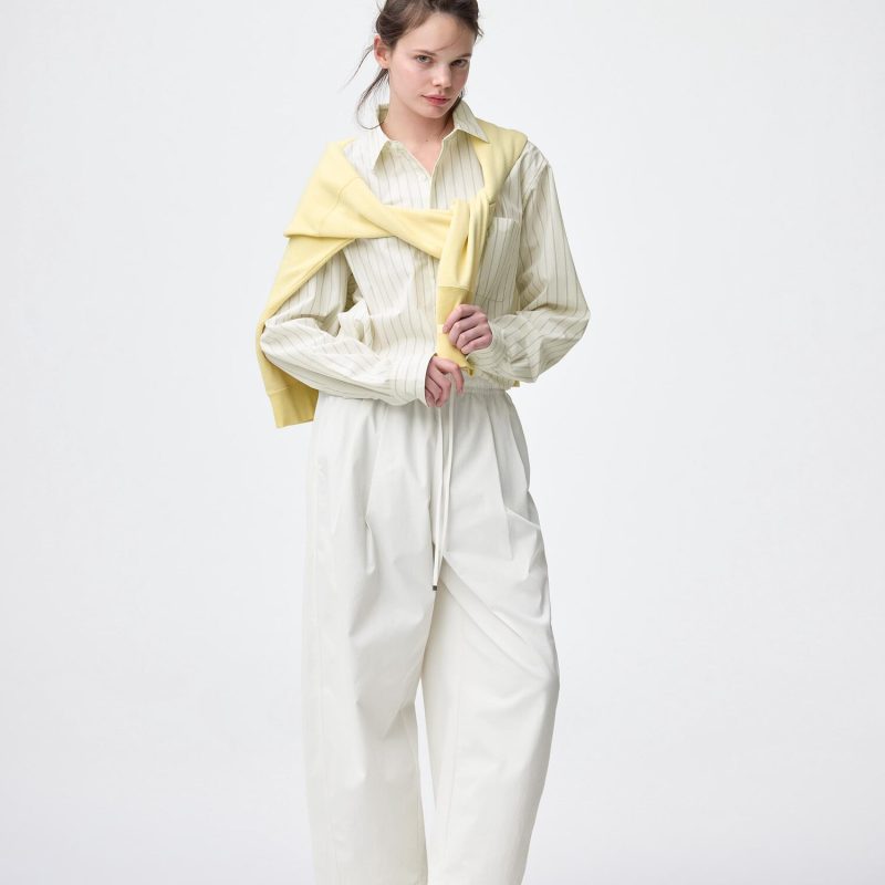 Брюки-капри GU с манжетами