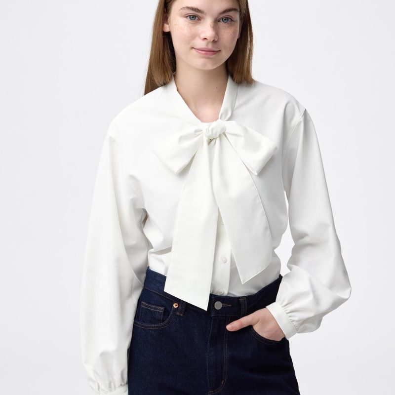 Блузка с бантами GU