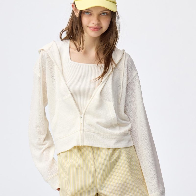 Худи из петельчатого трикотажа GU