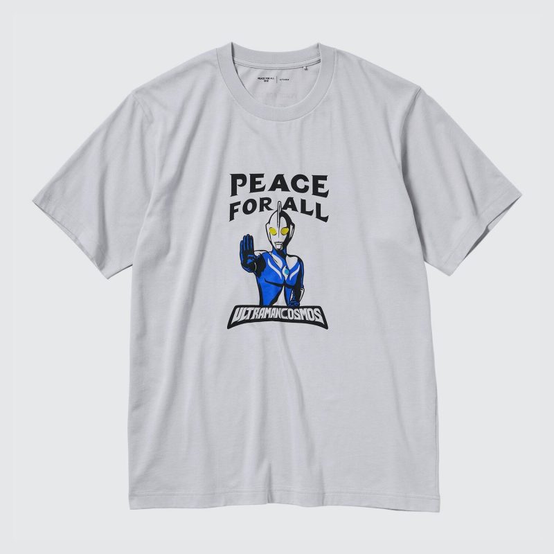 PEACE FOR ALL Графическая футболка (короткий рукав, стандартный крой) ULTRAMAN