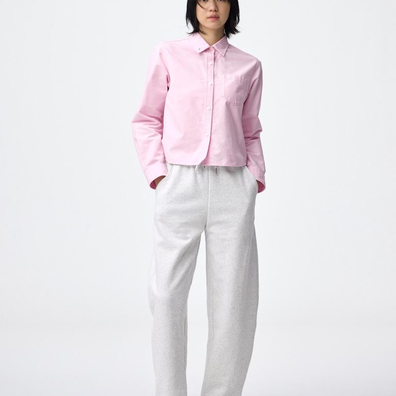 Свитшотные укороченные брюки GU