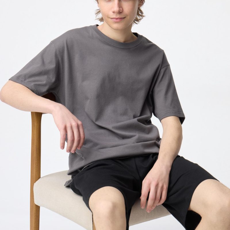 Хлопковый цветной лаунж-сет GU (с коротким рукавом)