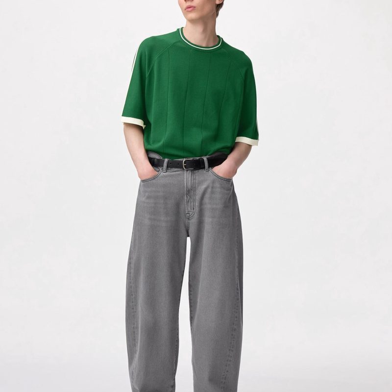 Джинсы с широкими штанинами GU