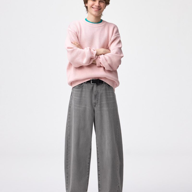 GU джинсы-каски