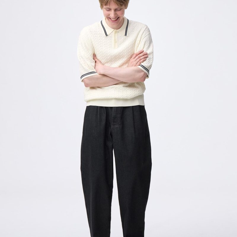 Брюки-карандаш GU для мужчин, цвет морковный