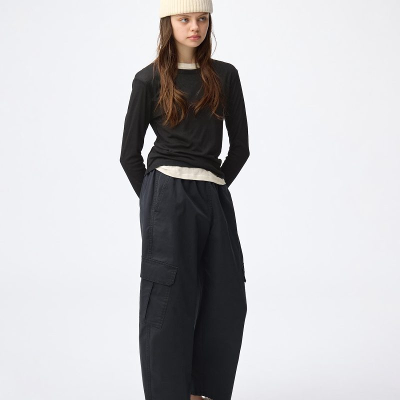 Брюки-карандаш с высокой посадкой GU